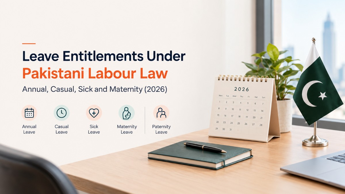 Leave Entitlements Under Pakistani Labour Law: Annual, Casual, Sick and Maternity (2026)